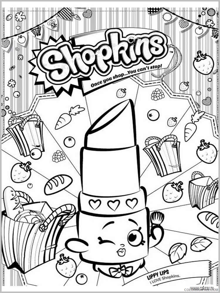 Shopkins Coloring Pages for Girls Shopkins 36 Printable 2021 1281 Coloring4free