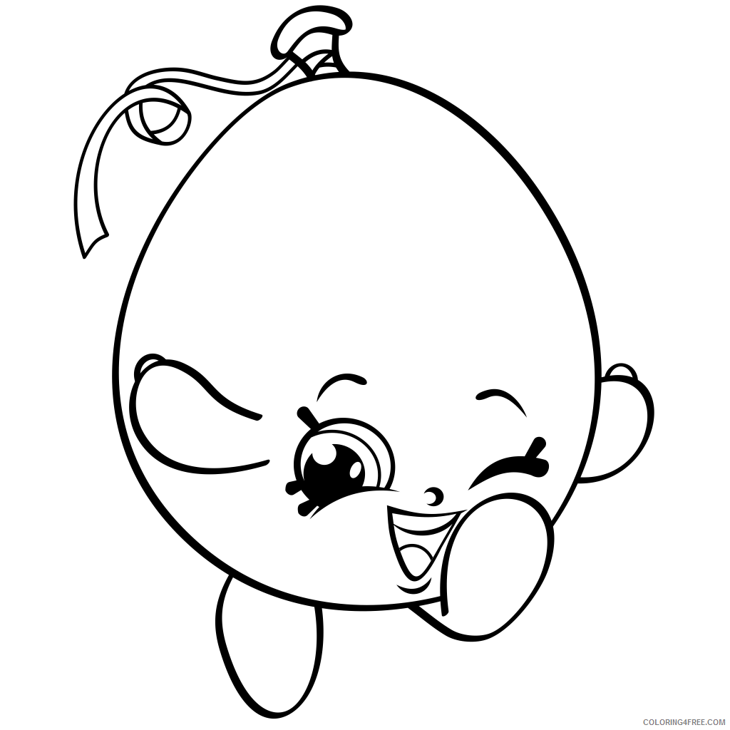 Shopkins Coloring Pages for Girls Shopkins Balloon Printable 2021 1245 Coloring4free