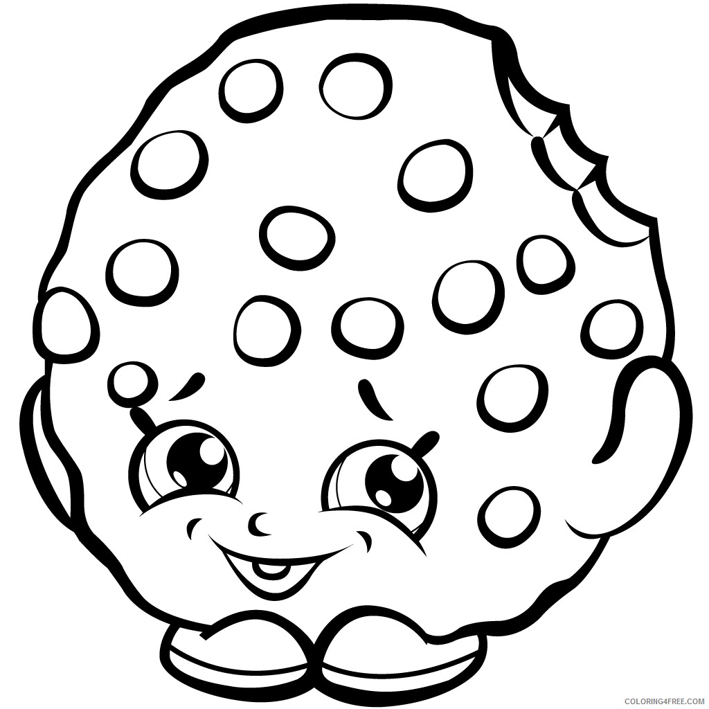 Shopkins Coloring Pages for Girls Shopkins Cookie Printable 2021 1306 Coloring4free