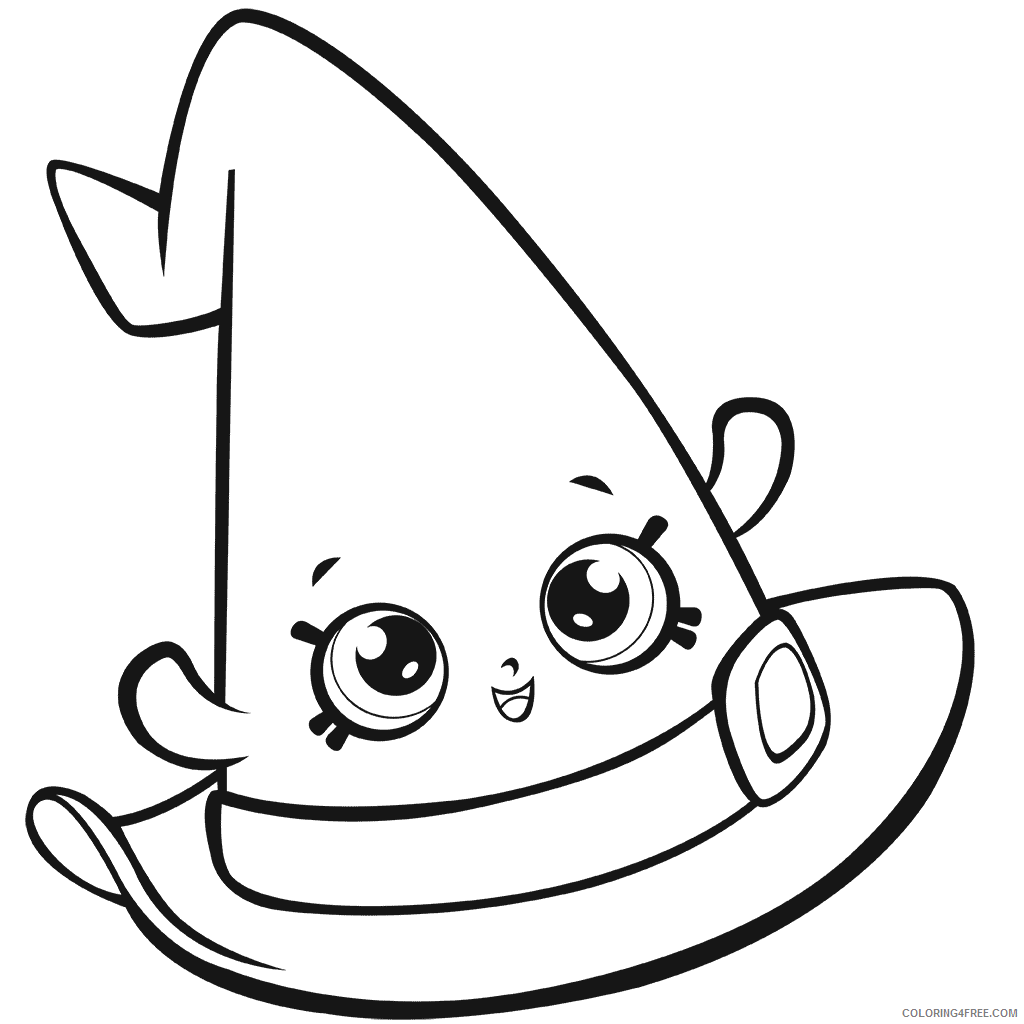 Shopkins Coloring Pages for Girls Shopkins Hat Printable 2021 1308 Coloring4free