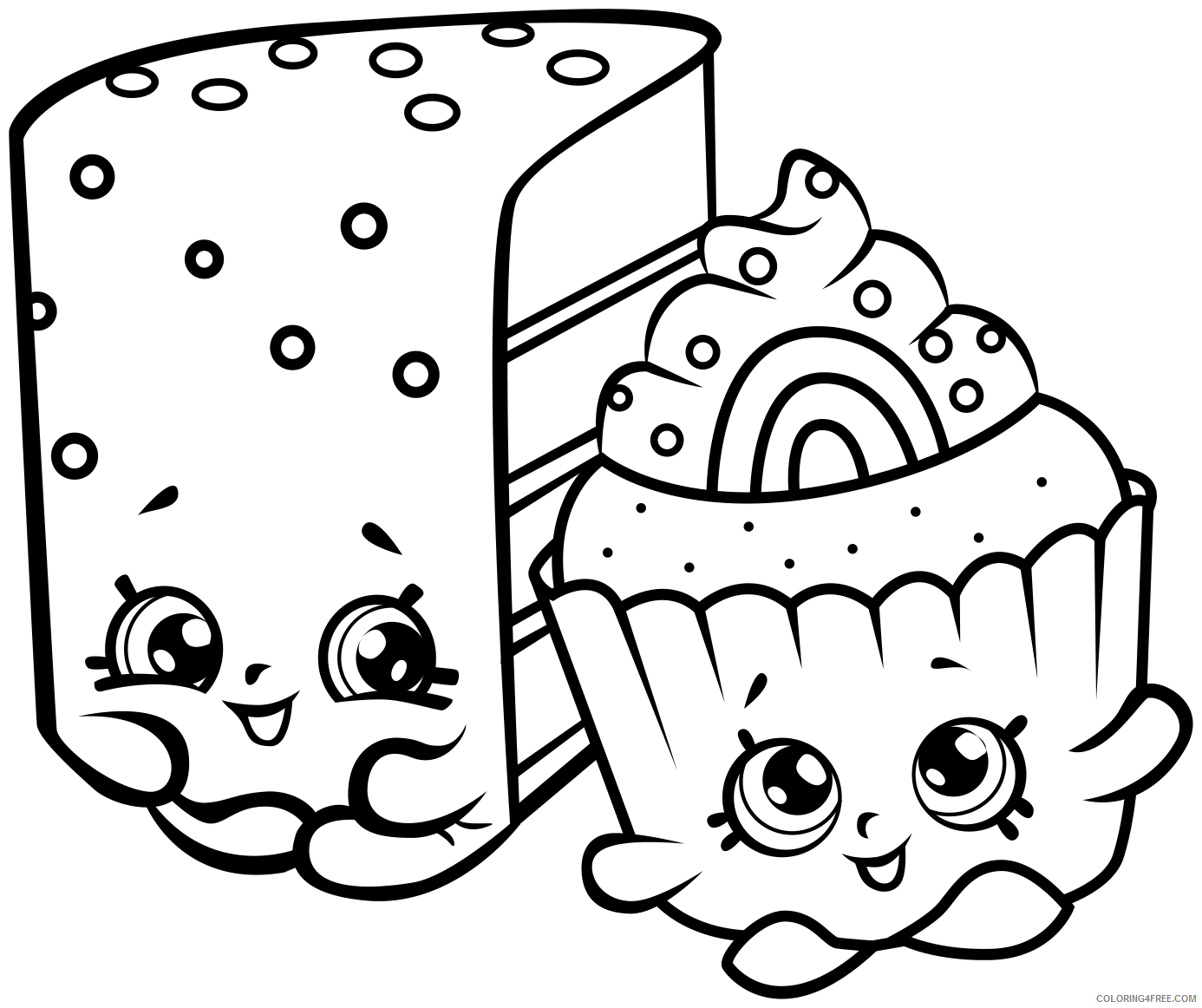 Shopkins Coloring Pages for Girls Shopkins Printable 2021 1304 Coloring4free