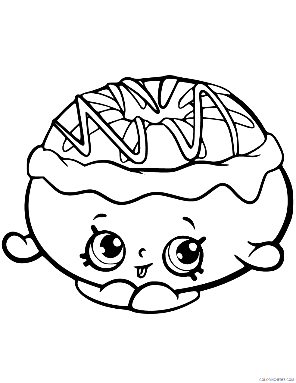 Shopkins Coloring Pages for Girls chrissy cream shopkin Printable 2021 1219 Coloring4free