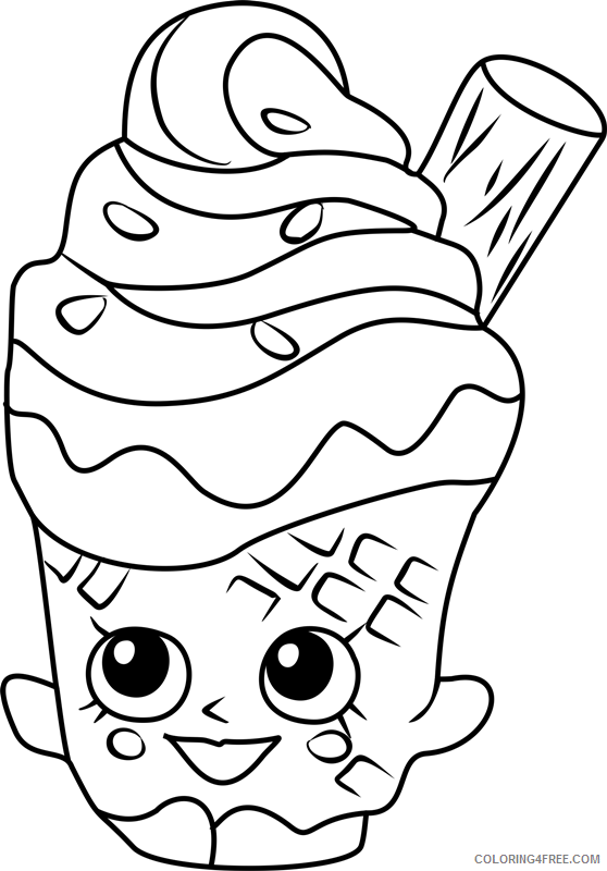 Shopkins Coloring Pages for Girls coney shopkins Printable 2021 1207 Coloring4free