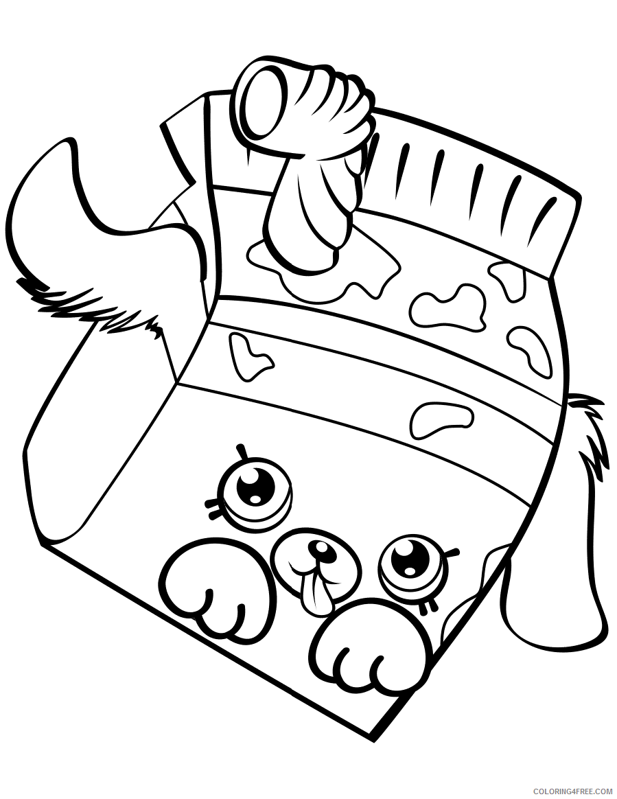 Shopkins Coloring Pages for Girls milk bud shopkin Printable 2021 1211 Coloring4free