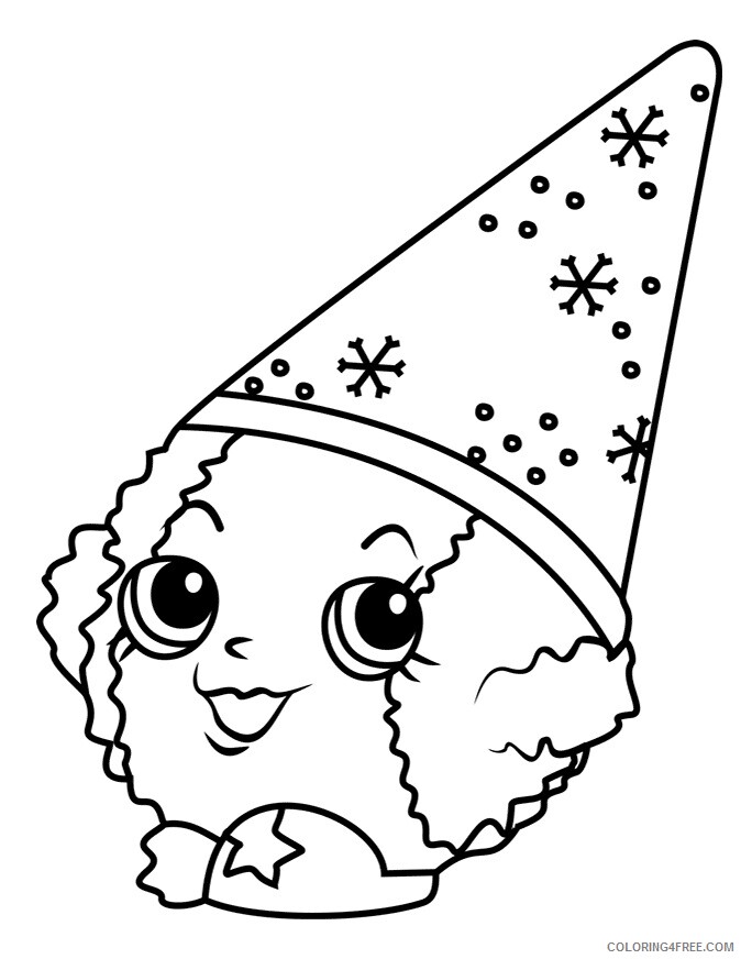 Shopkins Coloring Pages for Girls snow crush shopkin Printable 2021 1221 Coloring4free