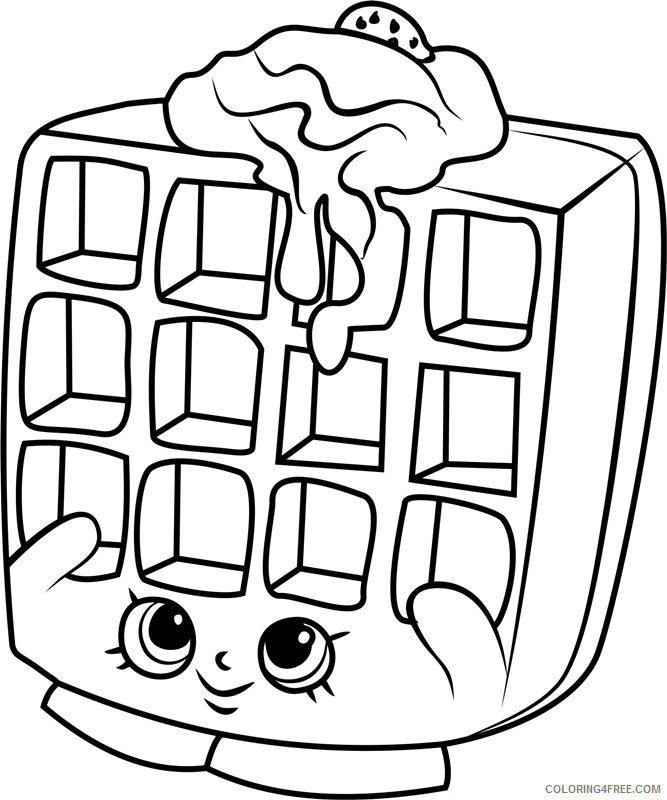 Shopkins Coloring Pages for Girls waffle sue shopkins Printable 2021 1209 Coloring4free