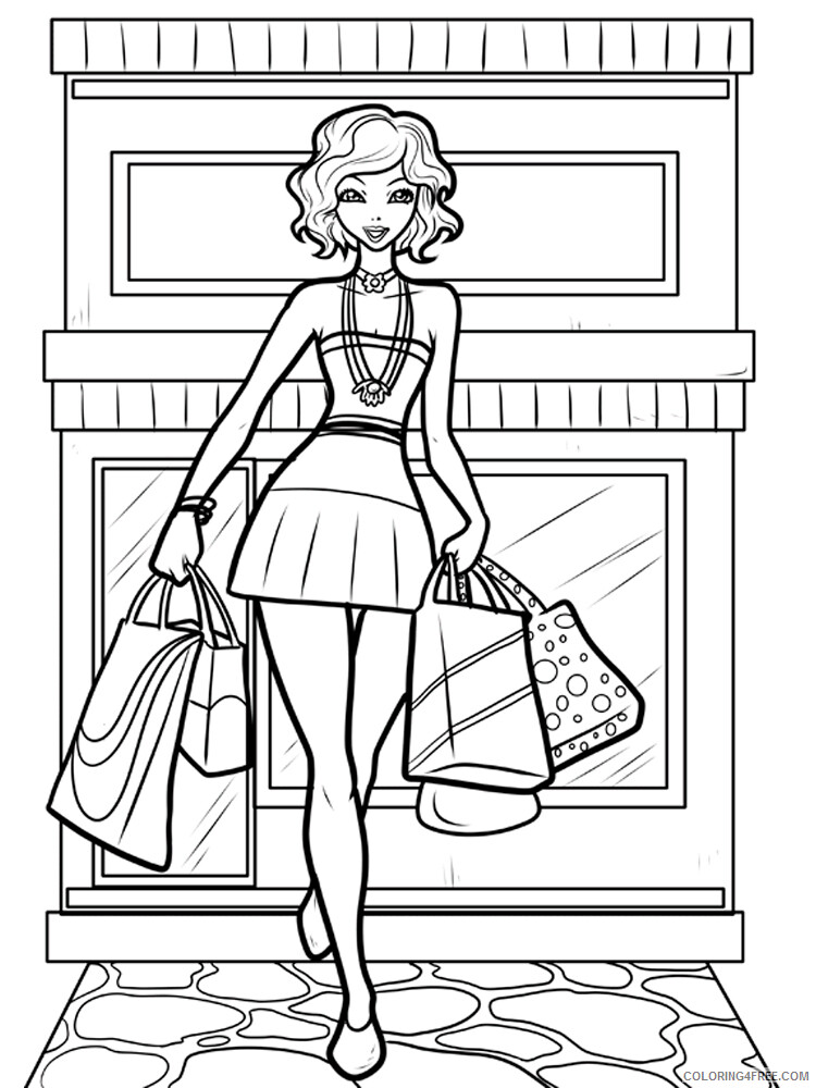 Shopping Coloring Pages for Kids Shopping 2 Printable 2021 548 Coloring4free