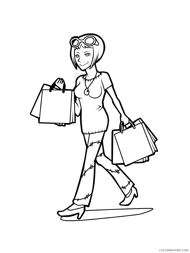 Shopping Coloring Pages for Kids Shopping 5 Printable 2021 551 Coloring4free