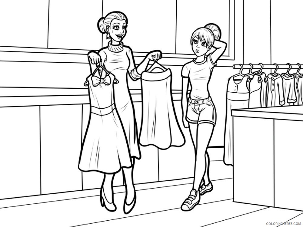 Shopping Coloring Pages for Kids Shopping 6 Printable 2021 552 Coloring4free
