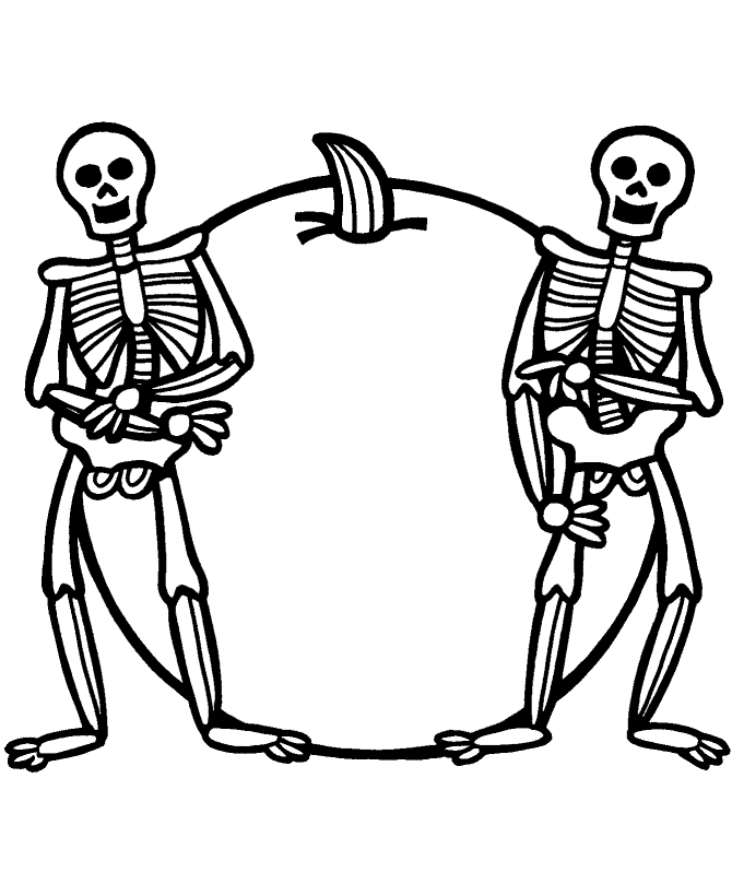 Skeleton Coloring Pages for Kids Skeletons Printable 2021 621 Coloring4free