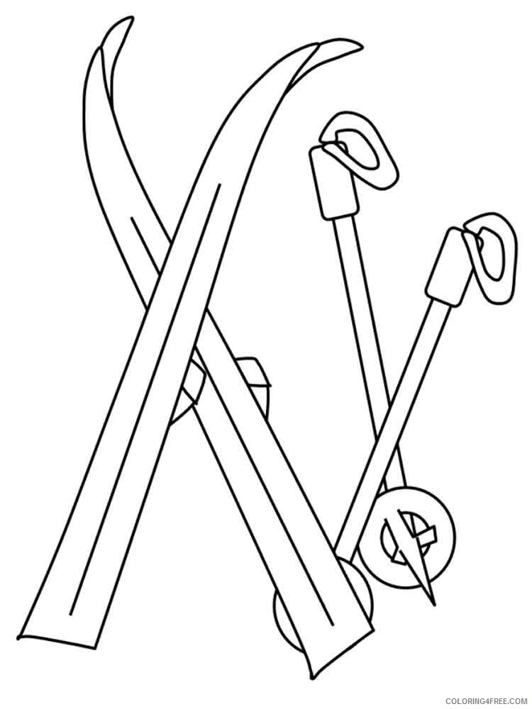 Skiing Coloring Pages for Kids Skiing 16 Printable 2021 627 Coloring4free