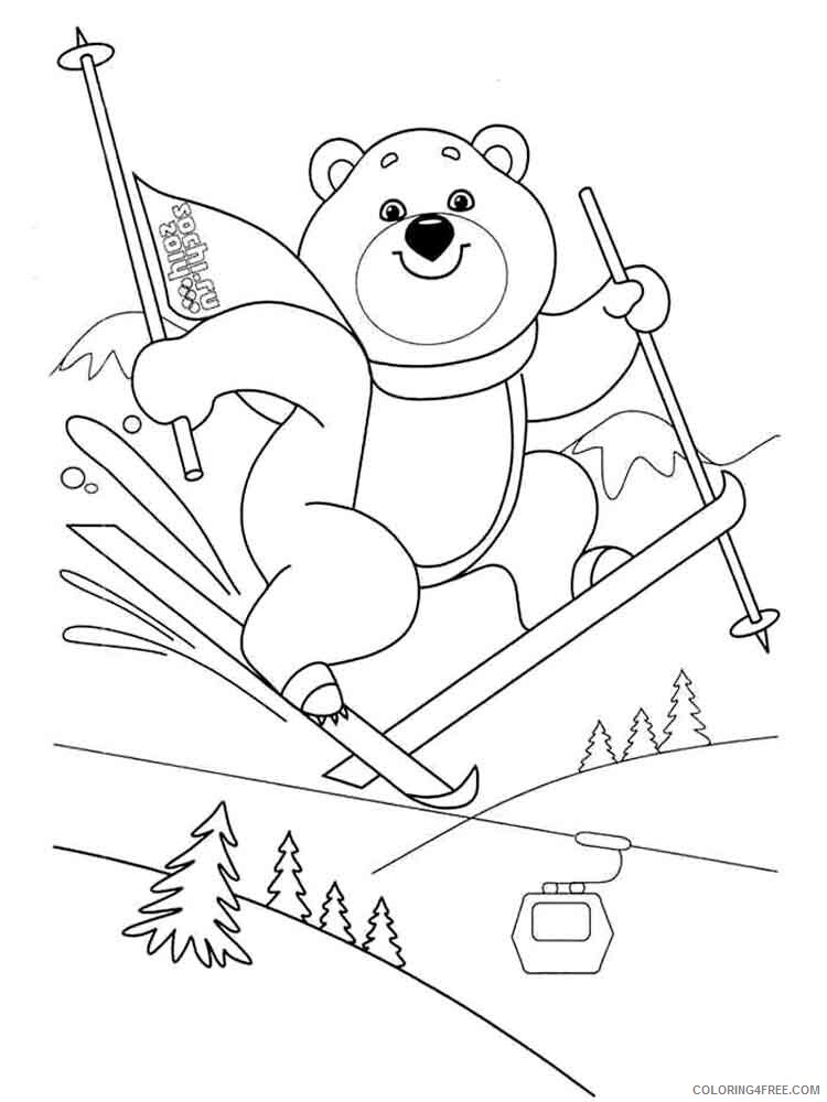Skiing Coloring Pages for Kids Skiing 18 Printable 2021 629 Coloring4free