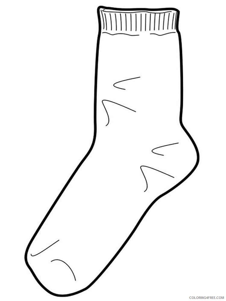 Socks Coloring Pages for Kids socks 1 Printable 2021 635 Coloring4free