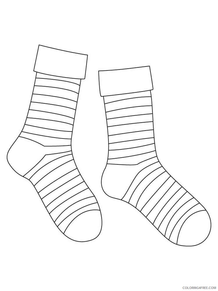 Socks Coloring Pages for Kids socks 10 Printable 2021 636 Coloring4free