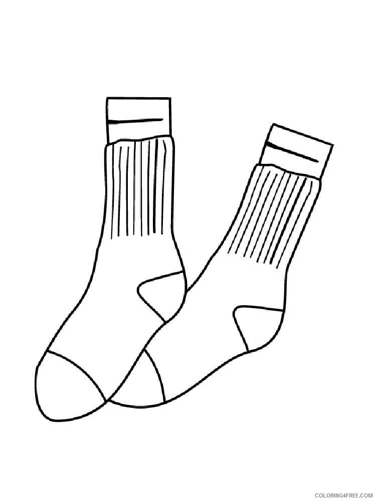 Socks Coloring Pages for Kids socks 5 Printable 2021 640 Coloring4free
