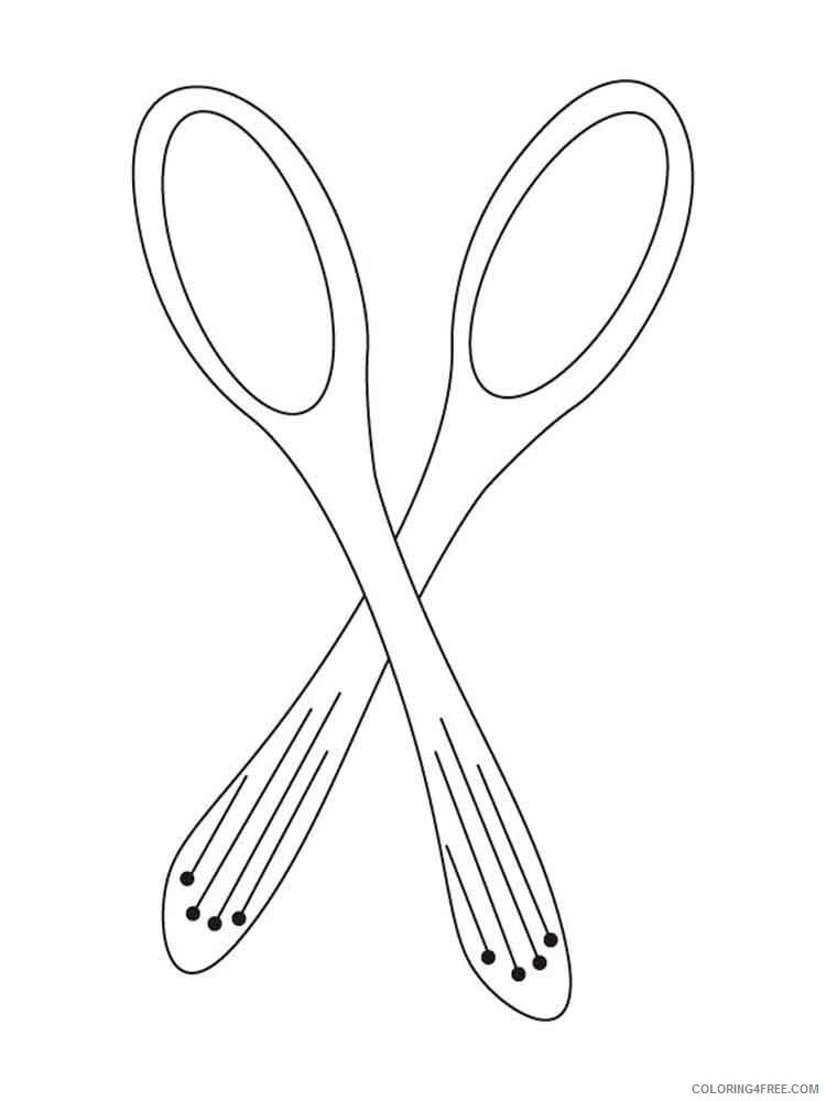 Spoon Coloring Pages for Kids spoon 11 Printable 2021 645 Coloring4free