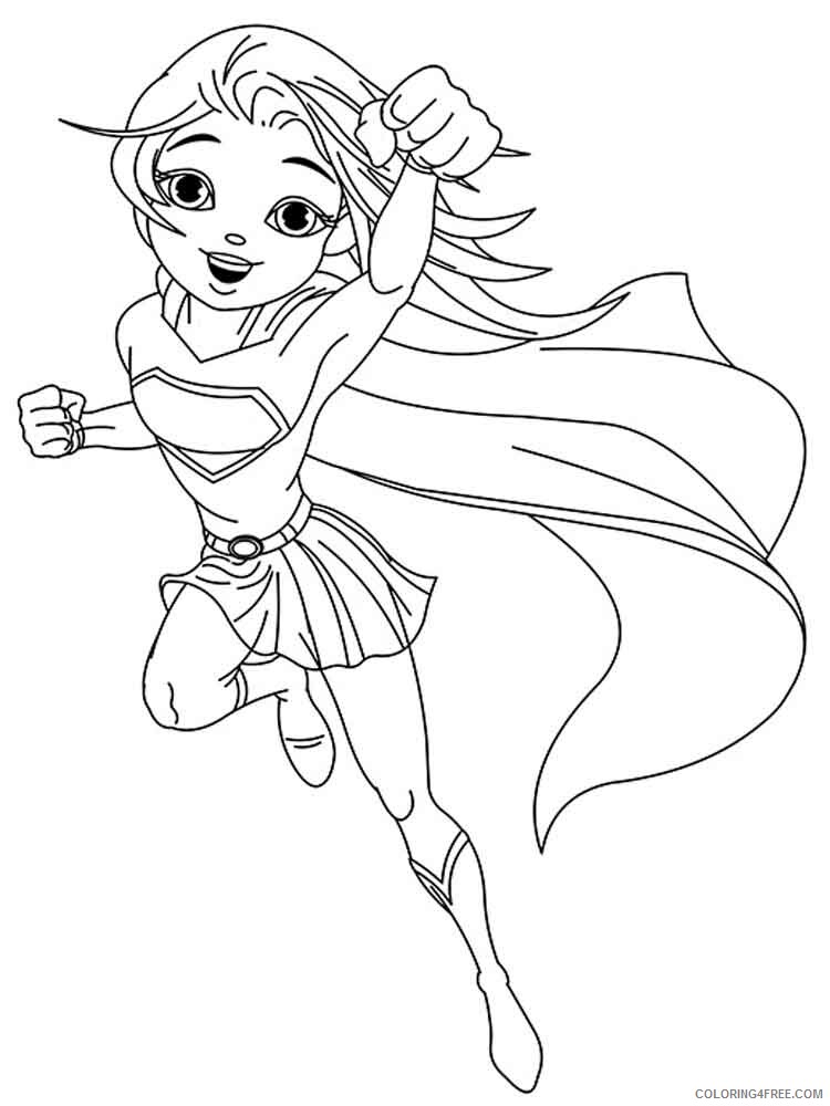Supergirl Coloring Pages for Girls supergirl 1 Printable 2021 1328 Coloring4free