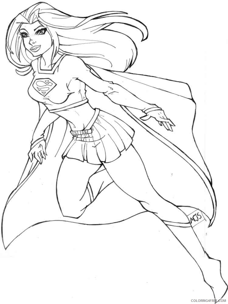 Supergirl Coloring Pages for Girls supergirl 2 Printable 2021 1333 Coloring4free