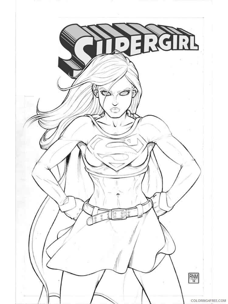 Supergirl Coloring Pages for Girls supergirl 3 Printable 2021 1334 Coloring4free