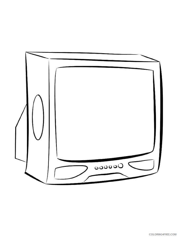 TV Coloring Pages for Kids TV 2 Printable 2021 714 Coloring4free