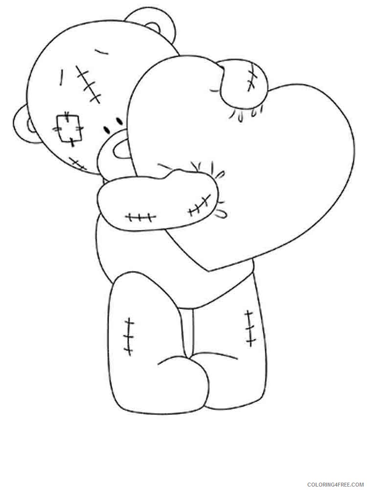 Teddy Bears Coloring Pages for Girls teddy bears 1 Printable 2021 1346 Coloring4free