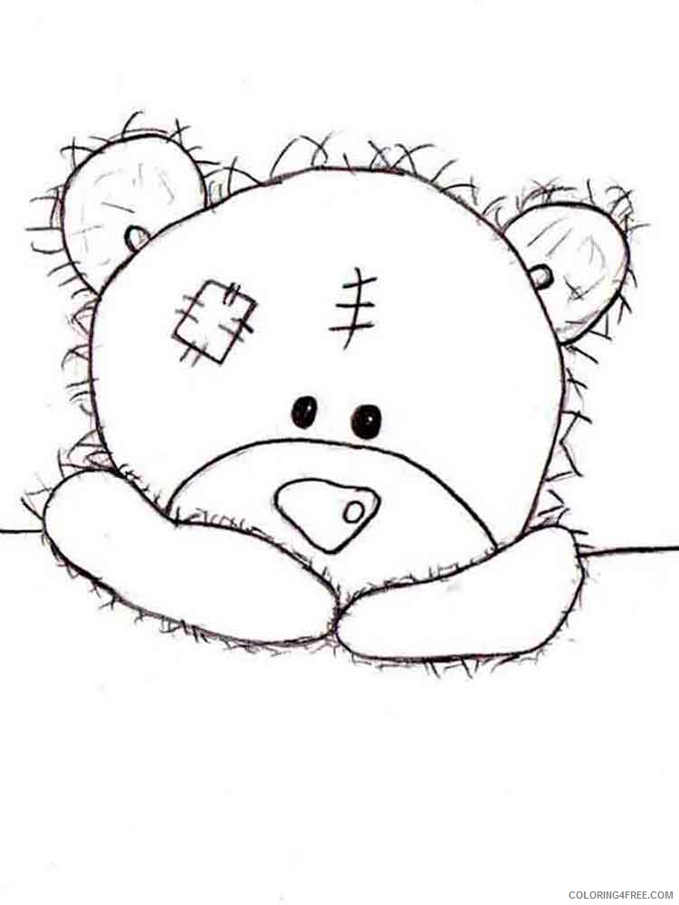 Teddy Bears Coloring Pages for Girls teddy bears 12 Printable 2021 1348 Coloring4free