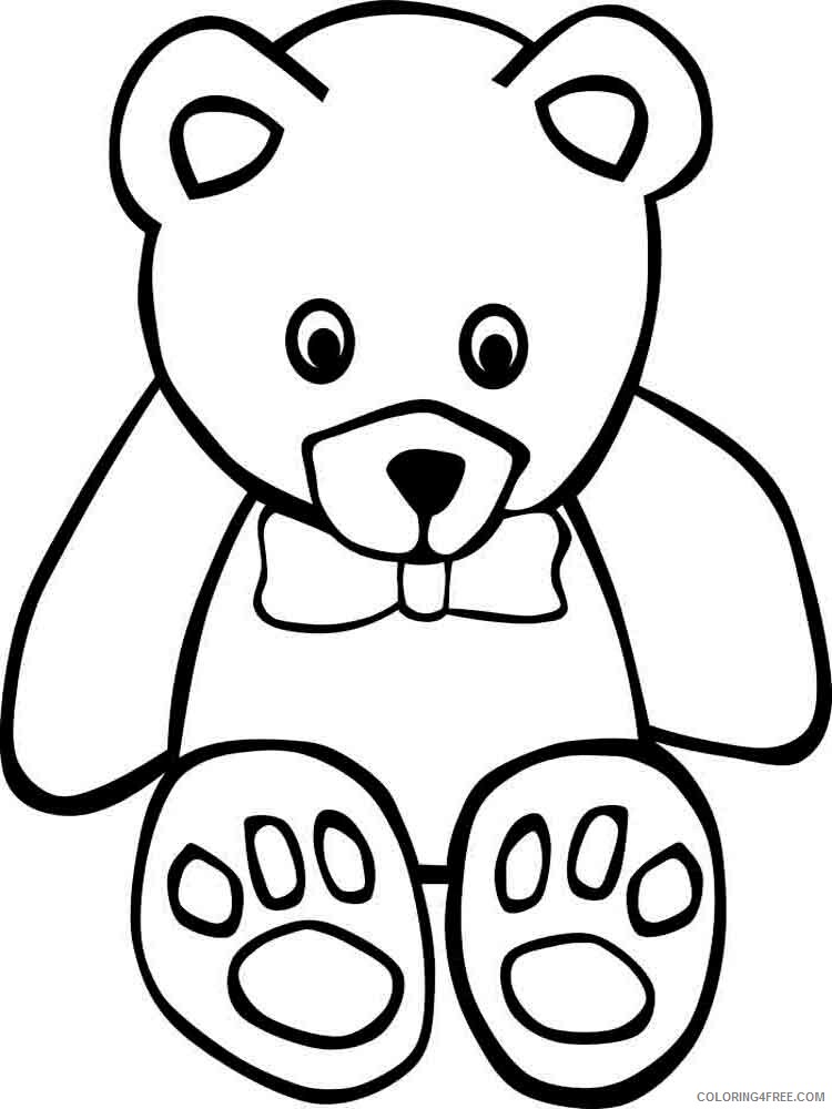 Teddy Bears Coloring Pages for Girls teddy bears 21 Printable 2021 1356 Coloring4free