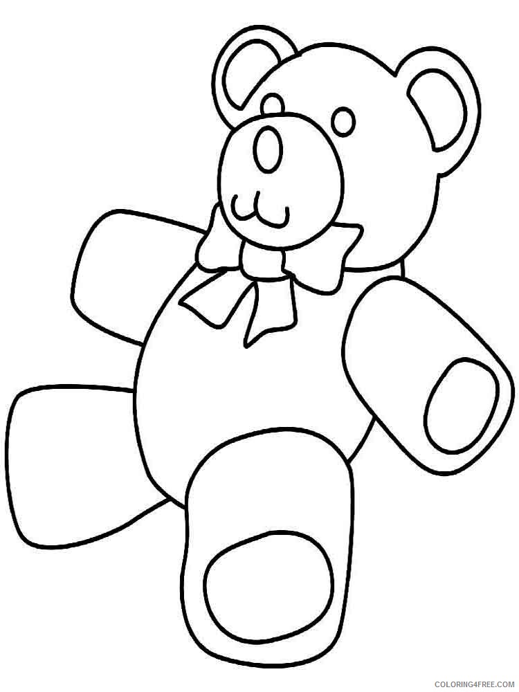 Teddy Bears Coloring Pages for Girls teddy bears 22 Printable 2021 1357 Coloring4free