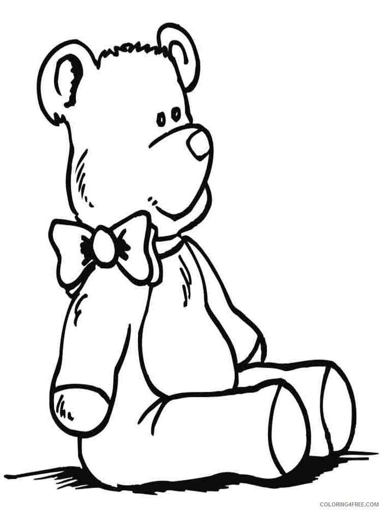 Teddy Bears Coloring Pages for Girls teddy bears 24 Printable 2021 1359 Coloring4free