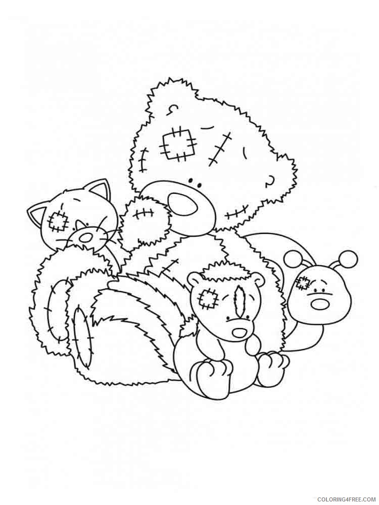 Teddy Bears Coloring Pages for Girls teddy bears 5 Printable 2021 1362 Coloring4free