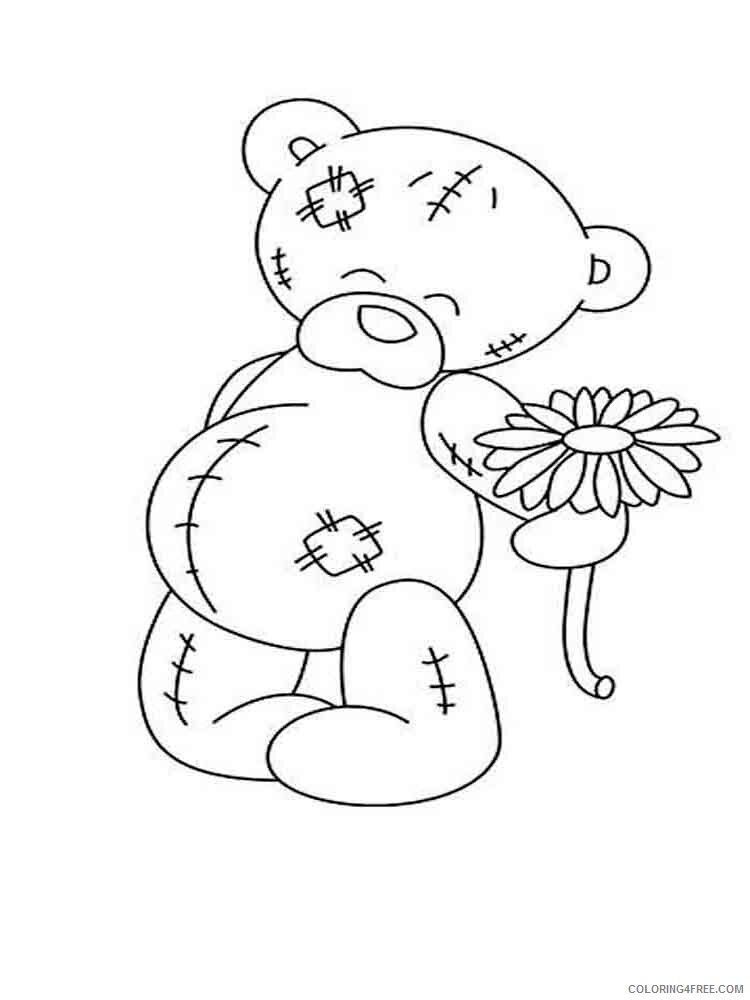 Teddy Bears Coloring Pages for Girls teddy bears 9 Printable 2021 1366 Coloring4free