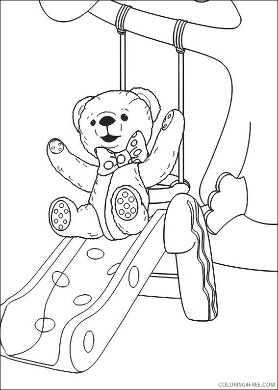Teddy Bears Coloring Pages for Girls teddy sliding Printable 2021 1342 Coloring4free