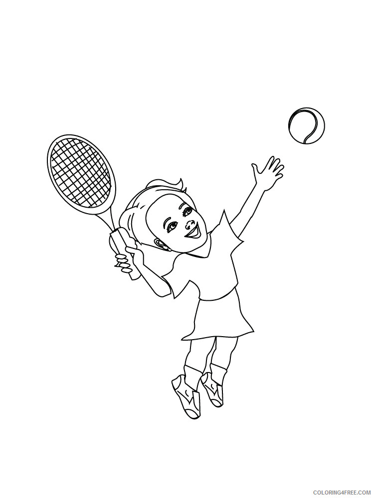 Tennis Coloring Pages for Kids Tennis 14 Printable 2021 656 Coloring4free