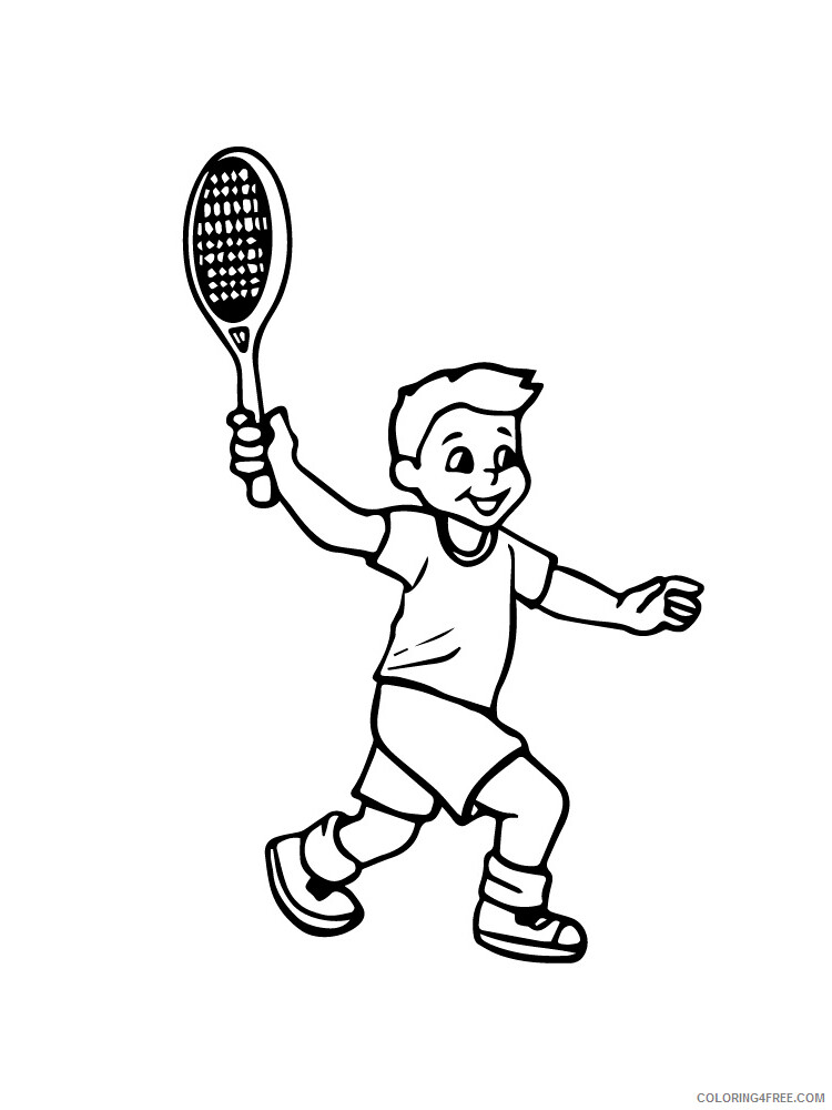 Tennis Coloring Pages for Kids Tennis 15 Printable 2021 657 Coloring4free