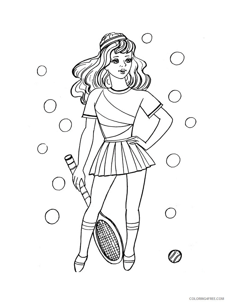 Tennis Coloring Pages for Kids Tennis 5 Printable 2021 665 Coloring4free
