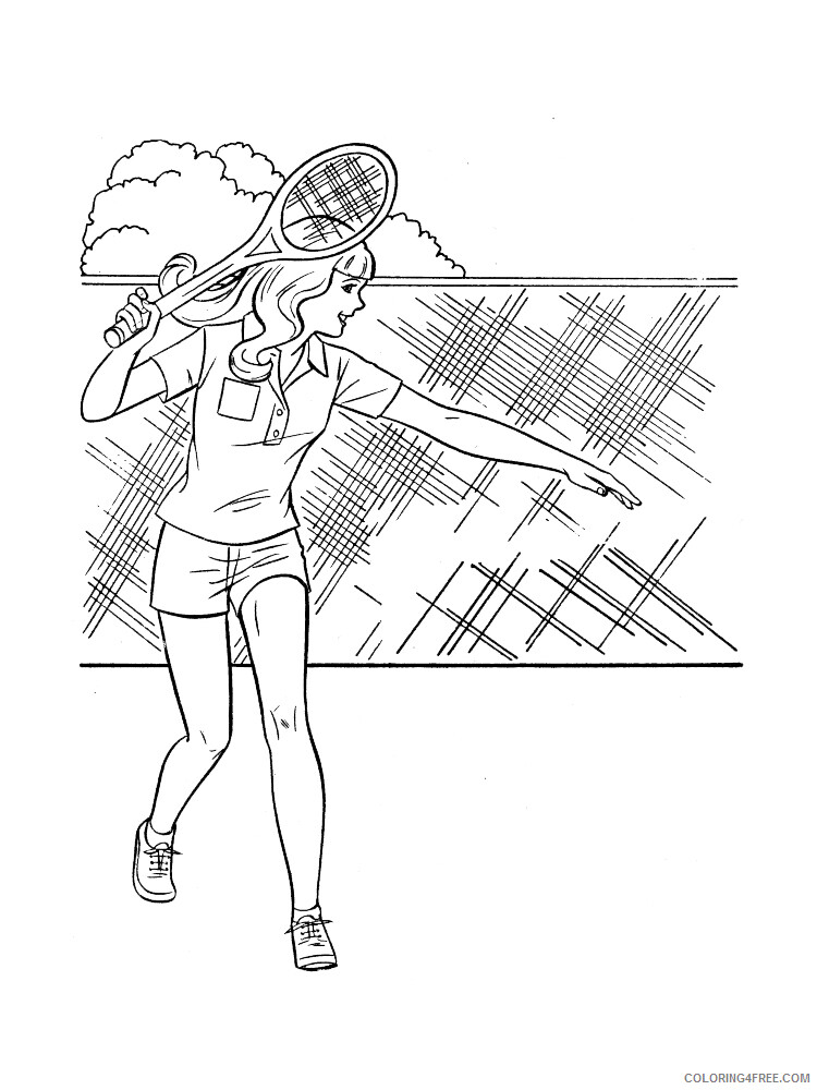 Tennis Coloring Pages for Kids Tennis 7 Printable 2021 667 Coloring4free