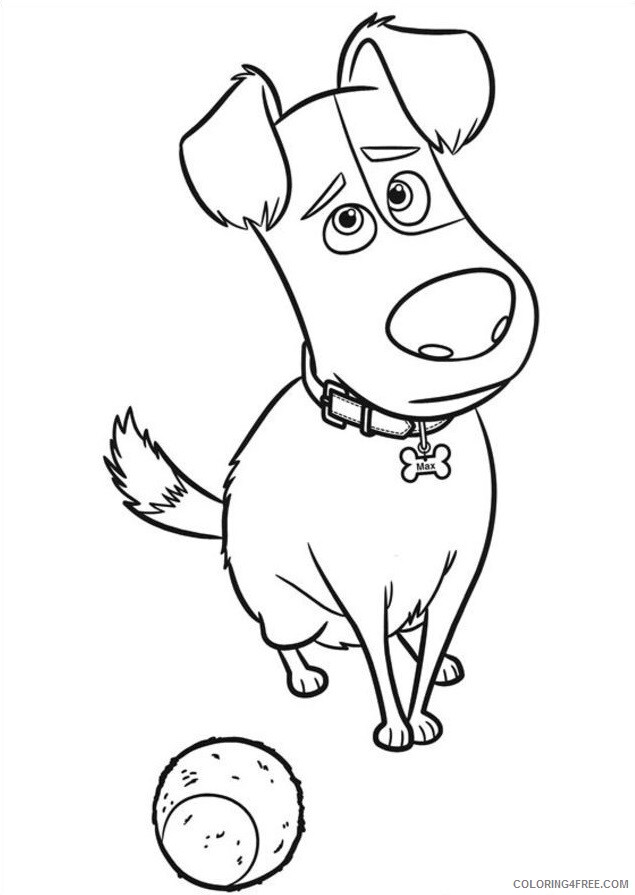 Tennis Coloring Pages for Kids max with tennis ball Printable 2021 651 Coloring4free