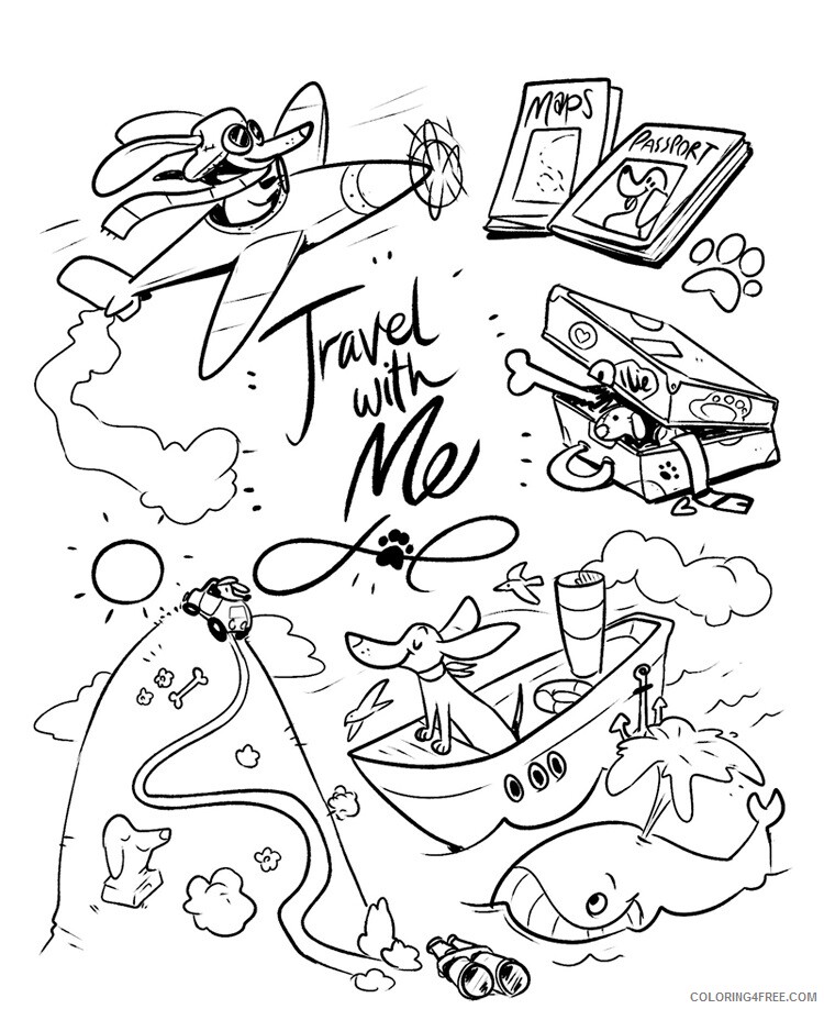 Travel Coloring Pages for Kids Travel 6 Printable 2021 686 Coloring4free