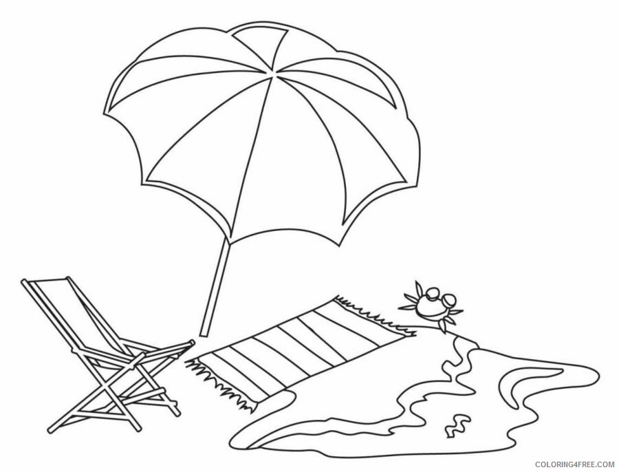 Umbrella Coloring Pages for Kids Beach Umbrella Printable 2021 721 Coloring4free