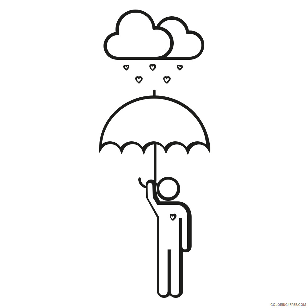 Umbrella Coloring Pages for Kids Umbrella Icon Printable 2021 740 Coloring4free