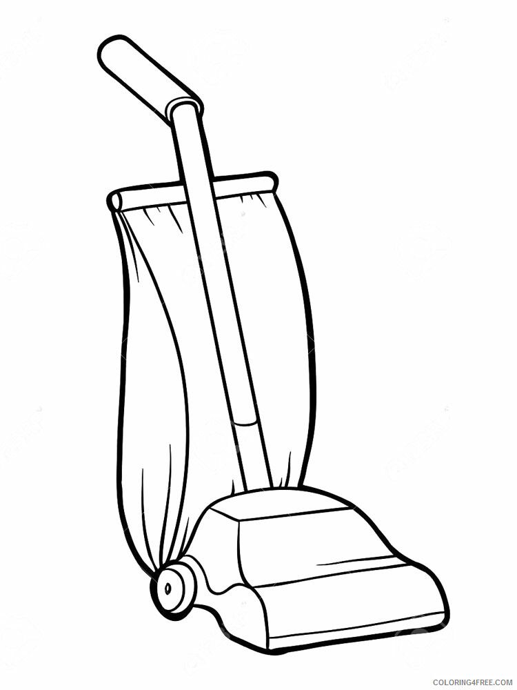 Vacuum Cleaner Coloring Pages for Kids vacuum cleaner 1 Printable 2021 742 Coloring4free