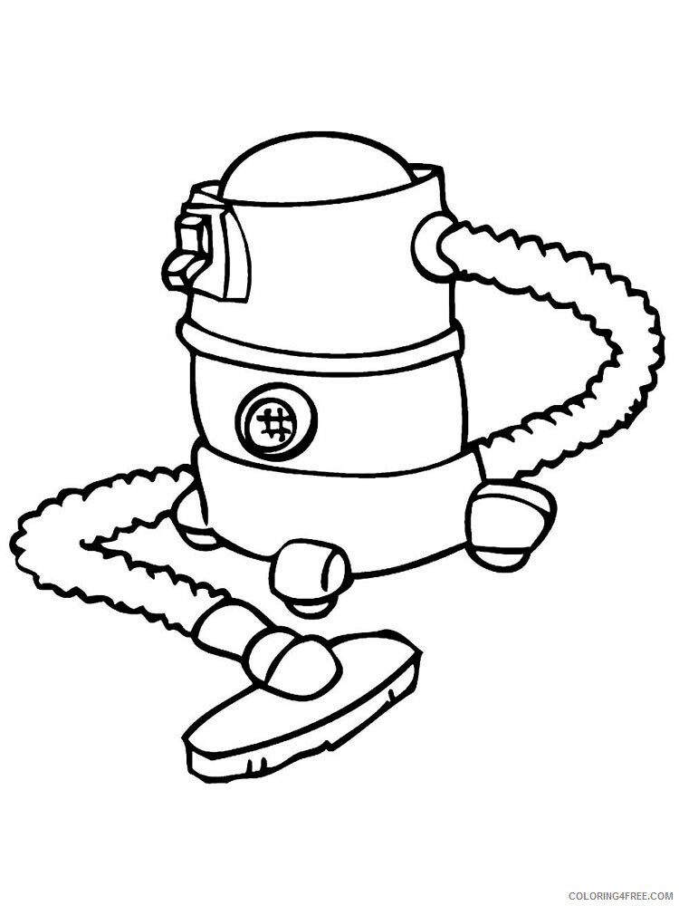 Vacuum Cleaner Coloring Pages for Kids vacuum cleaner 2 Printable 2021 743 Coloring4free