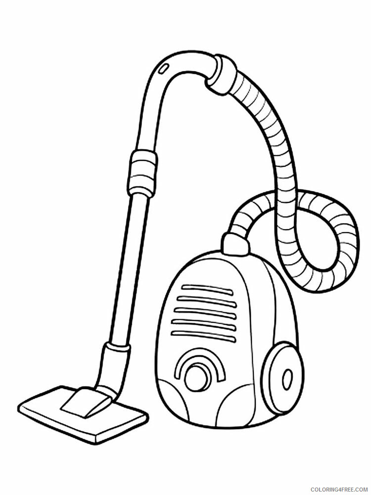 Vacuum Cleaner Coloring Pages for Kids vacuum cleaner 3 Printable 2021 744 Coloring4free