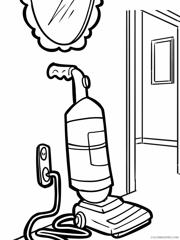 Vacuum Cleaner Coloring Pages for Kids vacuum cleaner 6 Printable 2021 745 Coloring4free