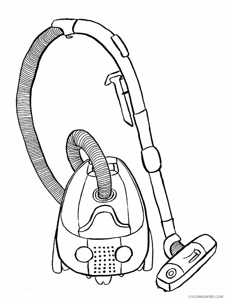 Vacuum Cleaner Coloring Pages for Kids vacuum cleaner 8 Printable 2021 746 Coloring4free