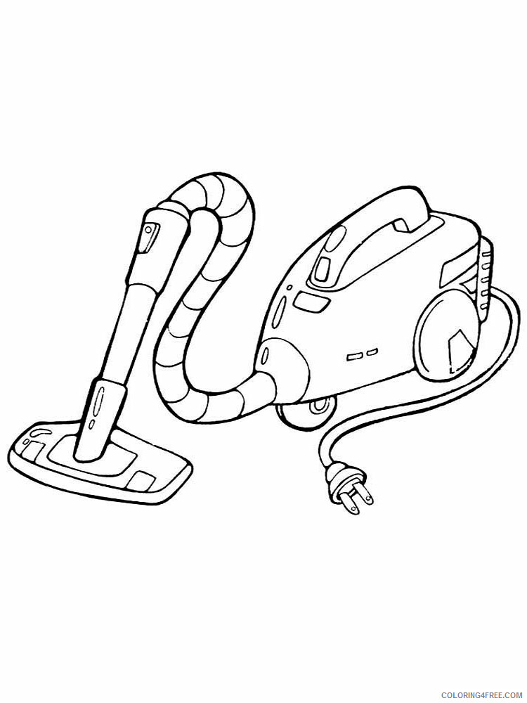 Vacuum Cleaner Coloring Pages for Kids vacuum cleaner 9 Printable 2021 747 Coloring4free