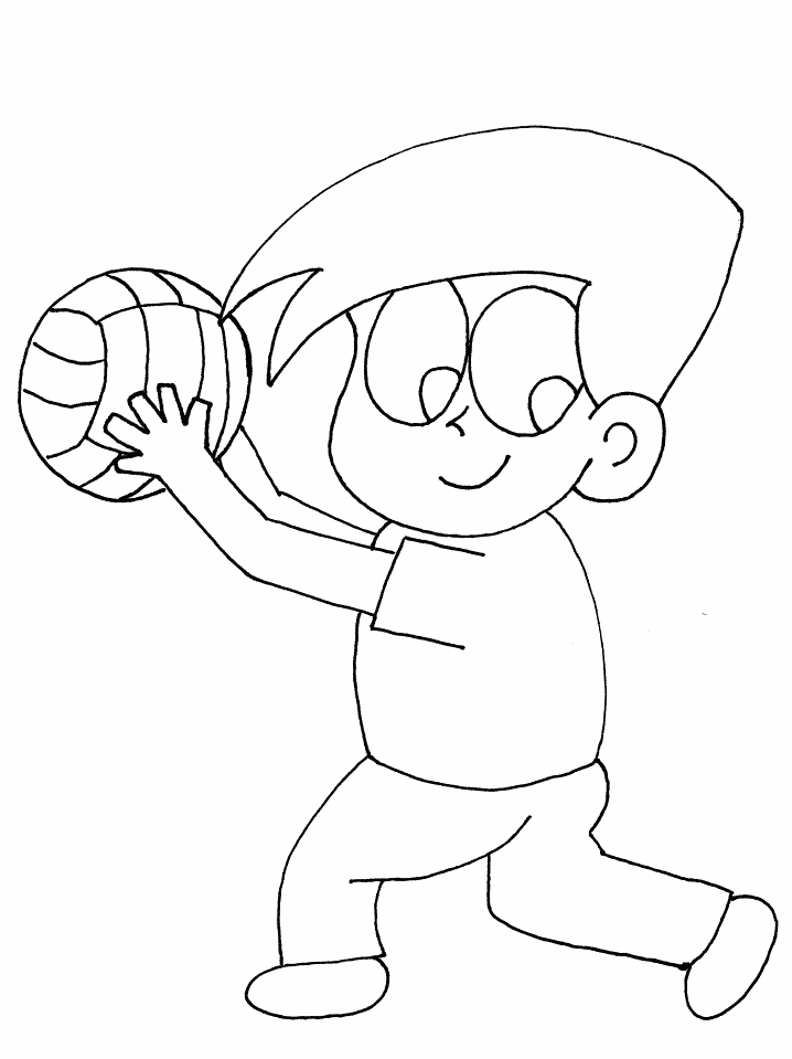 Volleyball Coloring Pages for Kids Free Volleyball Printable 2021 750 Coloring4free