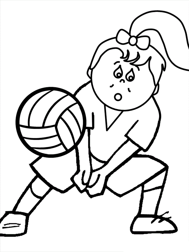Volleyball Coloring Pages for Kids Printable Volleyball Printable 2021 752 Coloring4free