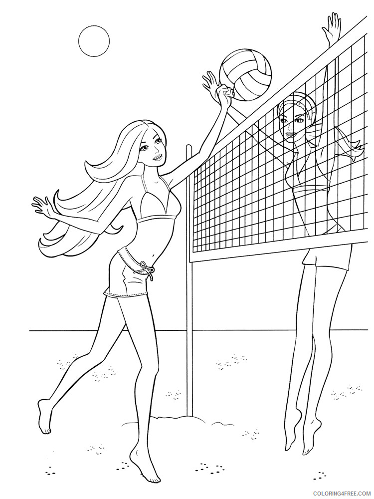 Volleyball Coloring Pages for Kids Volleyball 14 Printable 2021 757 Coloring4free