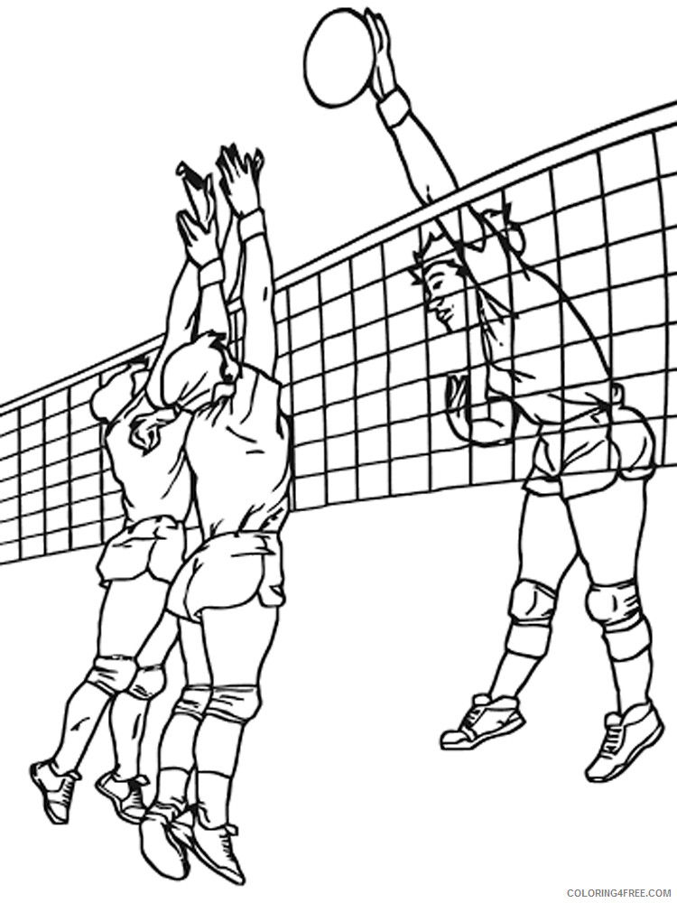 Volleyball Coloring Pages for Kids Volleyball 9 Printable 2021 764 Coloring4free